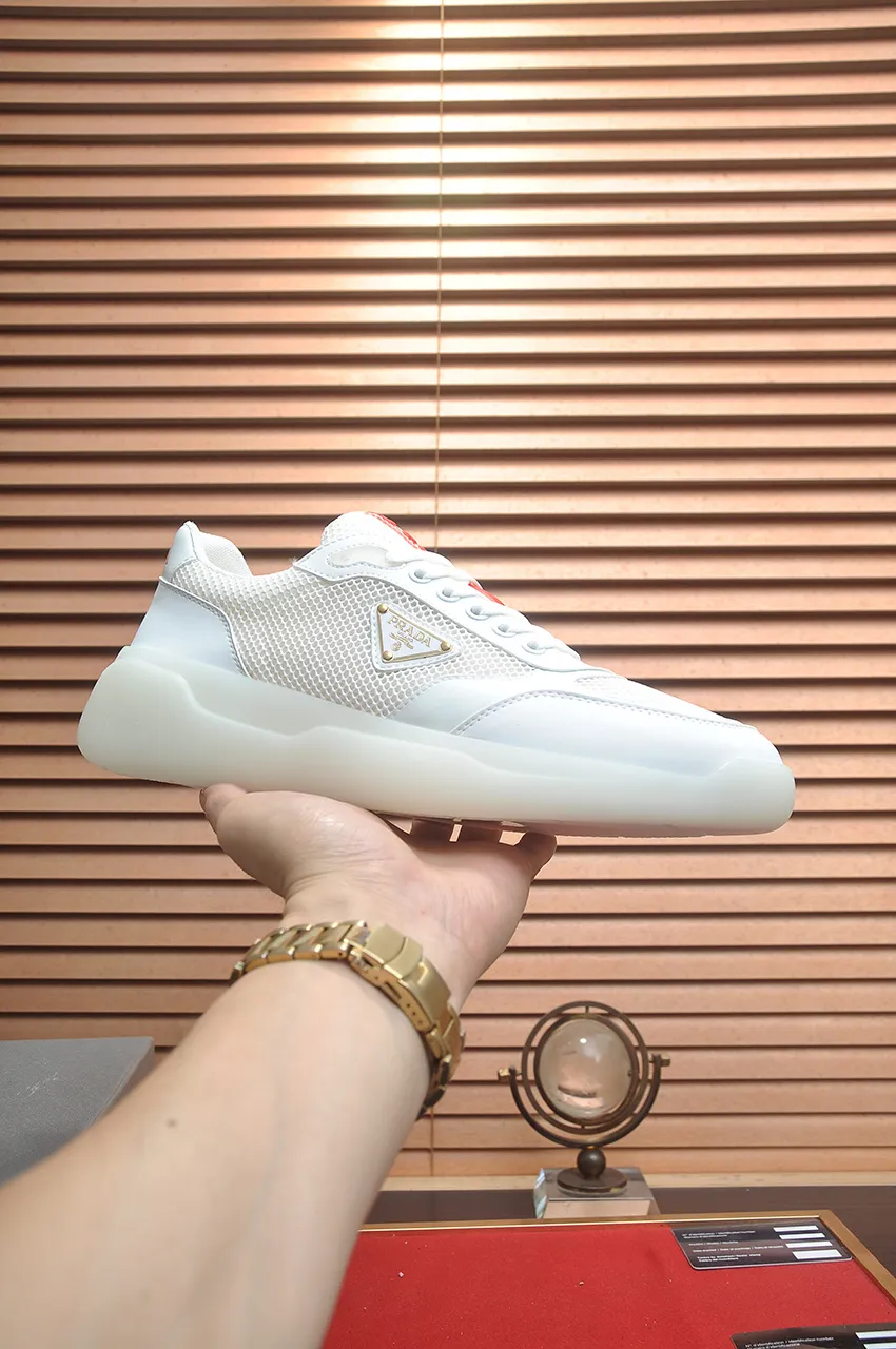 Men's shoes 💰620💶 [PRADA] Top original, new season, high quality original goods, top high mercerized cowhide combined with original breathable fabric + imported glue, imported stretch fabric inside with original cowhide feet, original thick outsole! Quality guaranteed! Code 38-45 (45 customized)